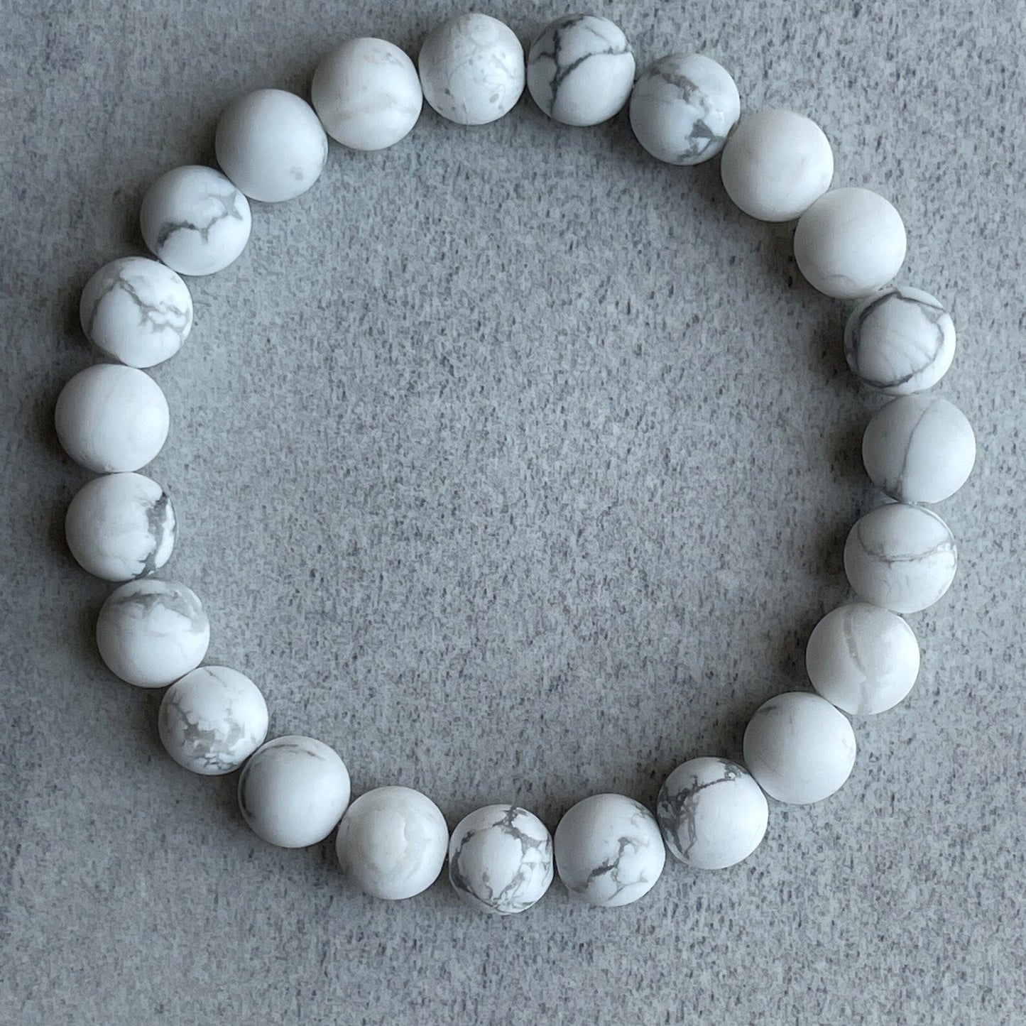 1pcs white turquoise calming and upset mind and anxious stone bracelet