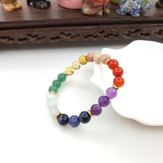 7 Chakra stone bracelet